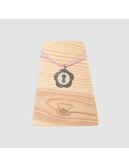 Colgante flor - Medalla - Virgen del Pilar - Confecciones Robres Colgante flor - Medalla - Virgen del Pilar - Confecciones Robres