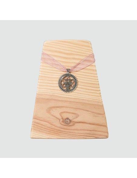 Colgante redondo - Medalla - Virgen del Pilar - Confecciones Robres Colgante redondo - Medalla - Virgen del Pilar - Confecciones Robres